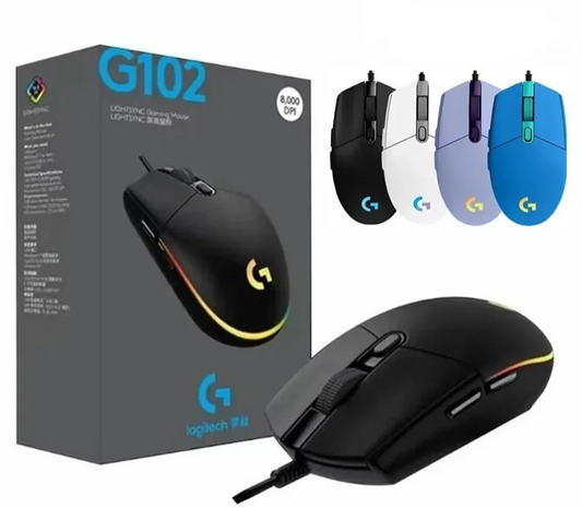Logitech G102 Gaming Mouse – USB Wired 8000 DPI Optical Sensor for PC, Laptop & Mac