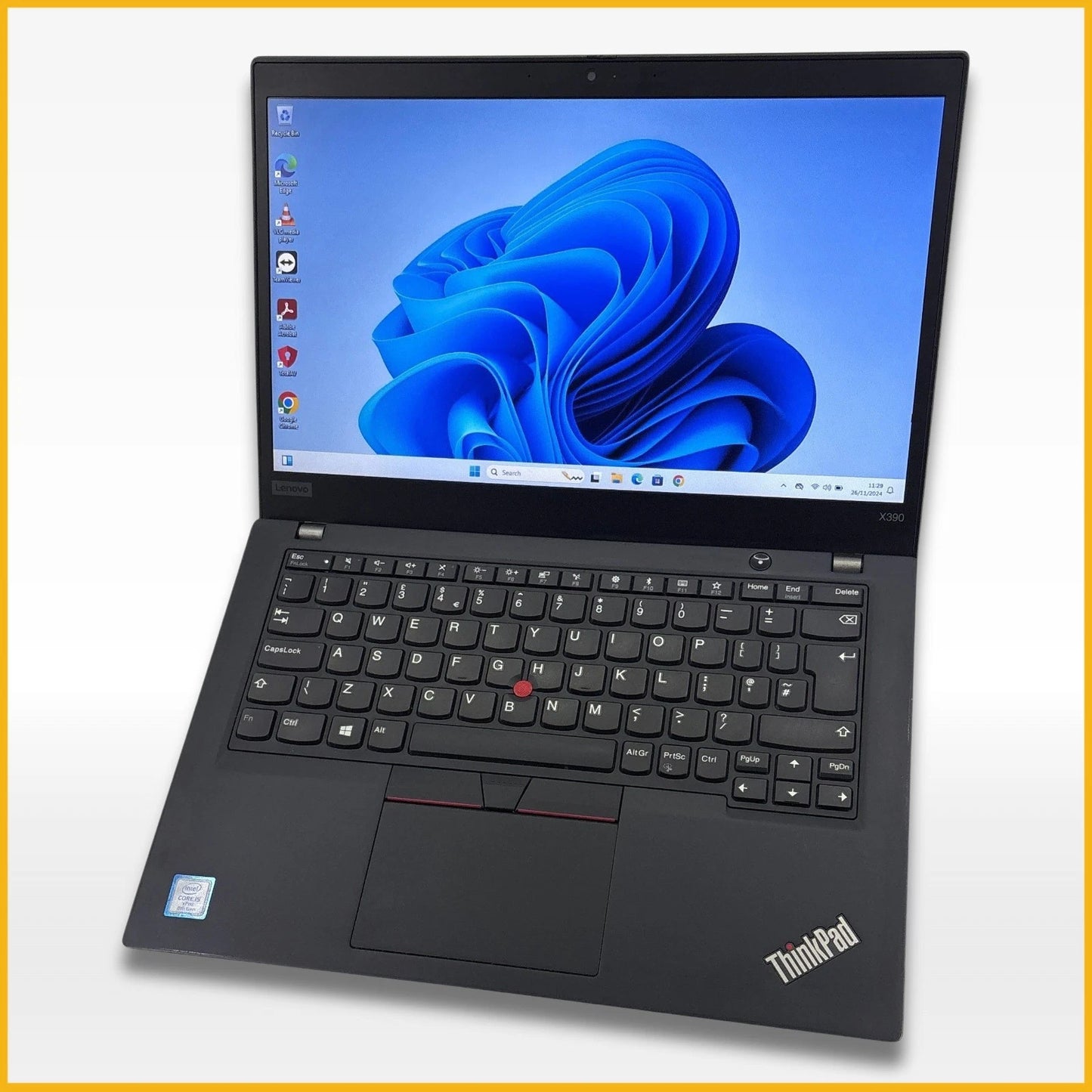 Lenovo ThinkPad X390 Laptop – Core i5-8365U – 16GB RAM / 256GB SSD – Windows 11 Pro - Refurbished
